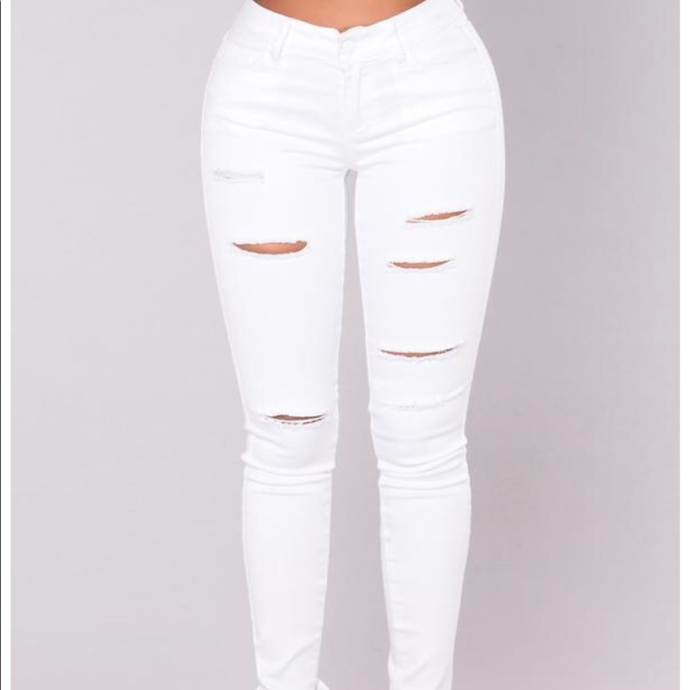 White jeans
